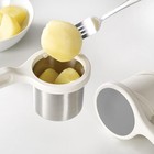 W u Helix Potato Ricer Masher Ergonomic Twist-action