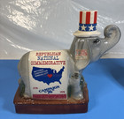 Antique 1976 Republican National Convention And 1972 Jim Beam Whiskey Decanters