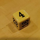 Crisloid 1 Inch Bakelite Backgammon Doubling Cube Butterscotch Vintage 