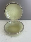 Vintage Alabaster Pot Green Powder Hinged Jar 4  Diameter