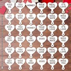 Valentine s Day Cookie Stencils  36 Pieces Valentine s Conversation Heart Coo   