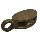 Vintage Perko Bronze Swivel Deck Block Pulley 3 4  Brass Sheave Boat Rigging
