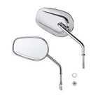 Chrome Rear View Mirrors Fit For Harley Sportster Xl 883 1200 Touring Road Glide