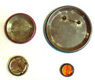 Lot Of Four 70 s Vintage Peace Buttons - Pinbacks - Doves Nuclear Peace Symbols