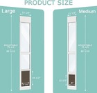 Doggy Door For Sliding Glass Door  Adjustable Height 75 4 5  To 80 3 10 