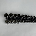 24pc 8-19mm 3 8  Drive Deep And Shallow 6 Point Chrome Socket Set Williams Usa