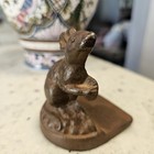 Cast Iron Figurine Mouse Door Stop Bookend  Hardware Home Decor Paperweight