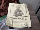 Vintage The Grizzlies Teddy Bear Plush Pattern Kit Antique Style Jointed 17 