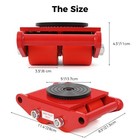 4pcs Machinery Mover 6t 13200lb Heavy Duty Machine Dolly Equipment Roller