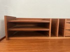 Mid-century Modern Pedersen And Hansen Danish Teak Desk Top Organizer 48   