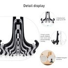 Funzhan 2pcs Clear Acrylic Easels Plastic Plate Stands Holders Small Fold Dis   