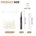 5000pcs Flatback Rhinestones Resin  Ss6 2mm Round Shine Gems  Clear Ab