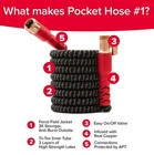 Pocket Hose Copper Head Expandable Garden Hose 25 Ft  With New 360   Pocket Pivot