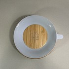 Avanchy  6 5  Round Bamboo Three Compartment Baby Plate With Suction 