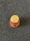 Vintage Collectible Gold Enamel Cloisonn   Thimble   Multi Colors