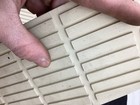 Nos Harley 50616-66 White Footboard Mats Set Stiff Beginning Cracks Fl Flh