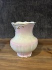 Pink And White Antique Vase Late 19th Century  Gold Trim  Stamped Epp Co 