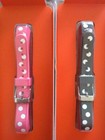 Lot Of 2 Blackweb Silicon Replacement Band For Fitbit Alta Polka Pink black