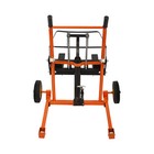 Stacker Hydraulic Material Winch Stacker 440lbs Pallet Truck Dolly Fork Lift