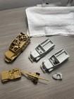 Vintage Marx Desert Fox Wwii Military Lot Half Track Jeeps Soldiers Cannon Parts