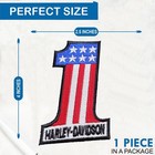 Harley Motorcycles Usa Flag No 1 Iron On Patch-sew On Patch-embroidered Patch