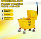 79358 Commercial Mop Bucket With Side Press Wringer  26 Quart  14 75 l X 12 95 w