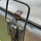 1950s Pepsi Advertising Ice Chest Gray Metal W  Red Logo  Soda Theme  Gray red