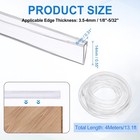 13 1ft U Channel Edge Protector Fits 1 8 -5 32  Edge  5 16  W X 9 16  H 