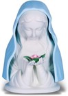 Vintage Blue Madonna Ceramic Nightlight With Touch Control   Color Changing