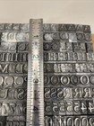 Vintage  Letterpress Print Type Letter Set  Numberson Tray 1 2    Letters Ls-50