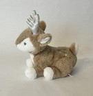 Gund Baby    maple    Deer Plush Fawn Brown White Gray Satin Antlers Soft Lovey 9   