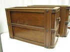 Antique Singer Treadle Sewing Machine 4 Oak Cabinet Drawers 2 Frames   Hardware