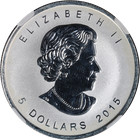 2015 Canada 1 Ounce Silver Maple Leaf - Goat Privy Rev Proof Ngc Pf70 Early Re