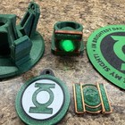 Lantern Corps Green Lantern Tv Show Working Led Light Up Green Cosplay Rings V2