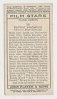 Patric Knowles 1938 John Player Film Stars Tobacco Card 3rd Series  20