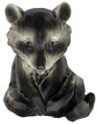 Cute Raccoon Resin 5    Figurine Decor Sitting Sad Trash Panda