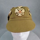 Vintage Soviet Union Military Hat Russian Small 18 Pins 2 Patches Air Force 1987