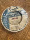 Vintage Scotch Cellulose Tape Tin     Early 3m Cellophane Advertising Can  1930s