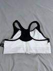 Pink Victorias Secret Ultimate Sports Bra White Front Zip Zipper