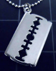 Razor Blade Dimebag Darrell Pendant New Pantera Diagonal Necklace Vintage Usa