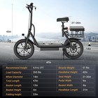 Aovopro Electric Scooter W  Seat  Commuter Foldable  500w 10 4ah Battery 22mph