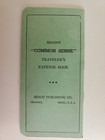 Vintage 1955 Beach s Common Sense Traveler s Expense Book Notebook Green Cover