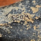 Unknown Fossil Bone Specimen With  w033  Marking  Approx  9 Inches Long