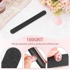 Heeyaa 5 Rows 2 Layers 10 Pcs Nail File  Red Tough Pp Core  Exquisite Kraft