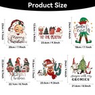 Hwqva 12 Sheets Christmas Iron On Transfers For T-shirts  Christmas Heat Tran   