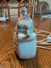 Noah   s Ark Ceramic Nursery Night Light Lamp Vintage Animals Kids Room Decor