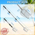 Daywhote 2 Pcs Shark Tooth Sifter 3 8mm Mesh Beach Sand Sifter