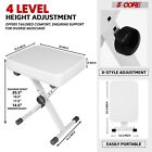 5core Piano Bench Keyboard Stool Adjustable Guitar Chair 3  Seat Cushion Folding