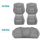 Front Bottom   Back   Rear Bench Leather Seat Cover For 2004-2008 Acura Tl Gray