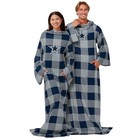 Foco Nfl Unisex-adult Nfl Team Logo Oversized Wearable Throw Blanket - Blue gray